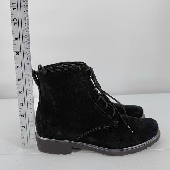 NEW Munro Women's Black Suede Finnley Lace Up Ankle Boots Size 9M - Picture 8 of 8